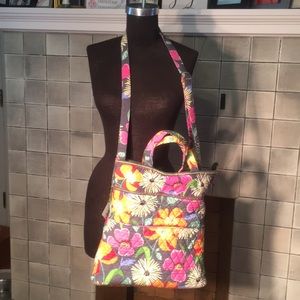 Vera Bradley Convertible CrossBody in Jazzy Blooms